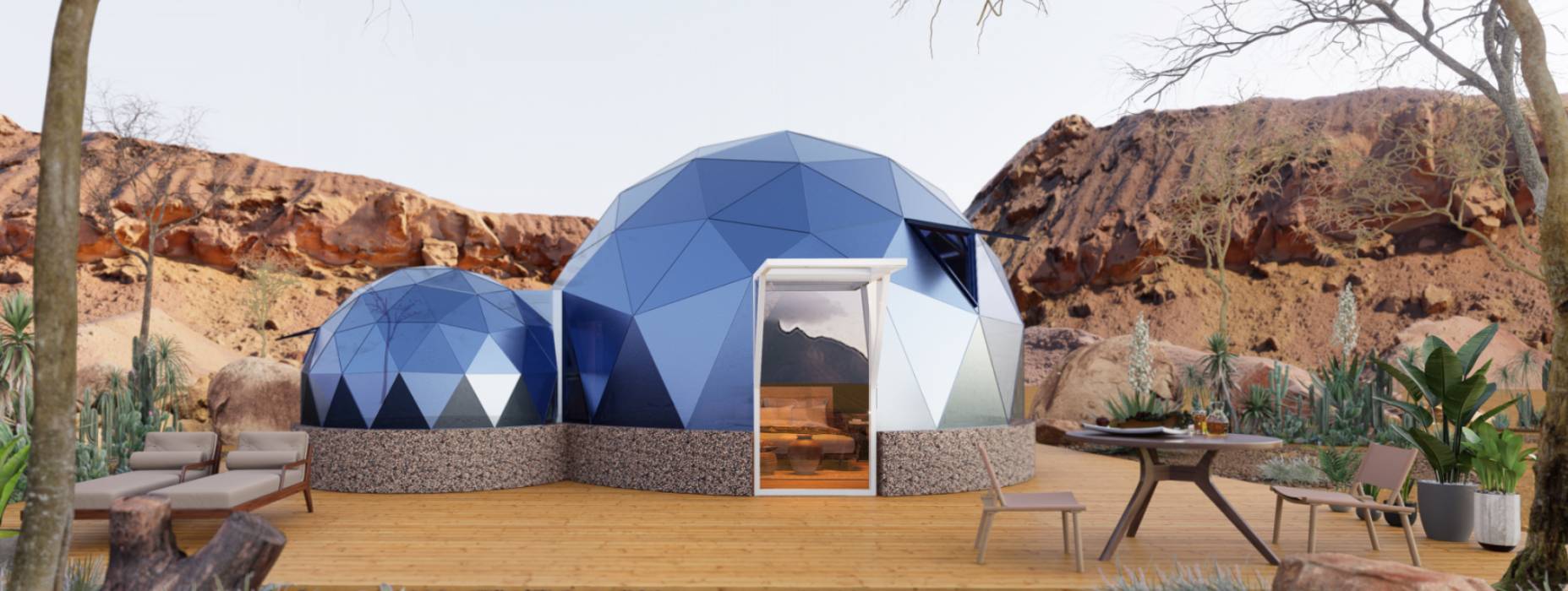 华安县球形智能光伏玻璃星空房